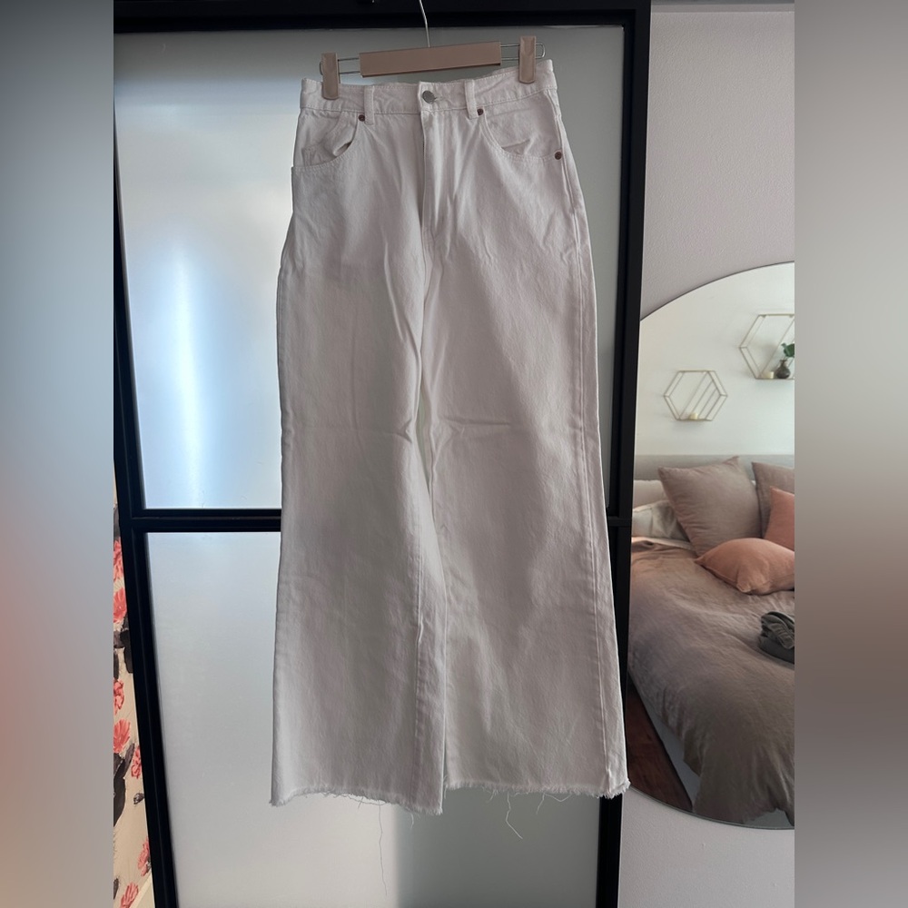 ROLLA'S White Flare & Wide Leg Jeans